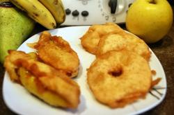 Beignet aux pommes et beignets aux bananes au thermomix